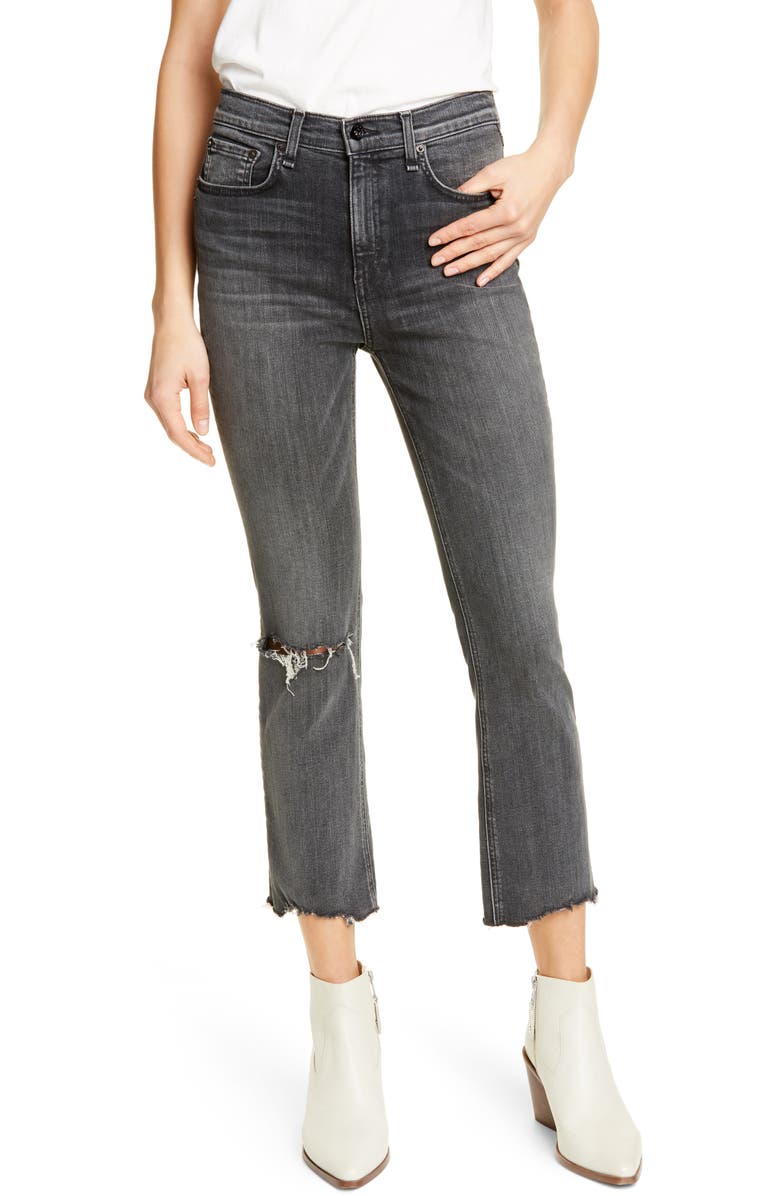 rag & bone Nina Ankle Flare Jeans (Bakton) | Nordstrom