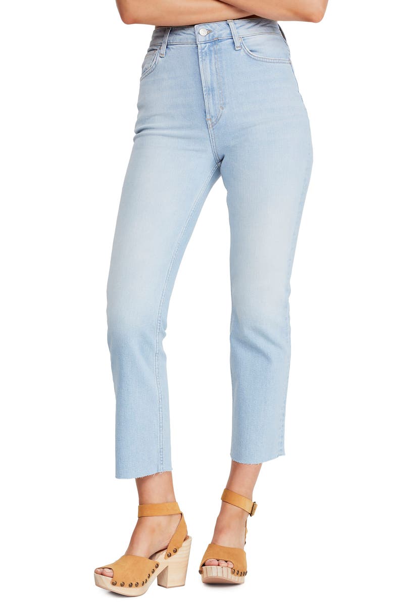Free People Jeans HIGH WAIST SLIM STRAIGHT LEG JEANS