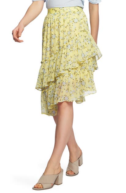 1.state Skirts TIERED ASYMMETRICAL SKIRT
