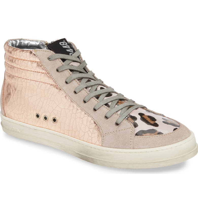 P448 Women's Skate Mid-top Sneakers In Gold Pink | ModeSens