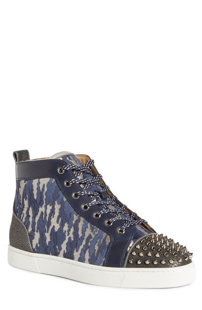 CHRISTIAN LOUBOUTIN LOU SPIKES HIGH TOP SNEAKER,3191134