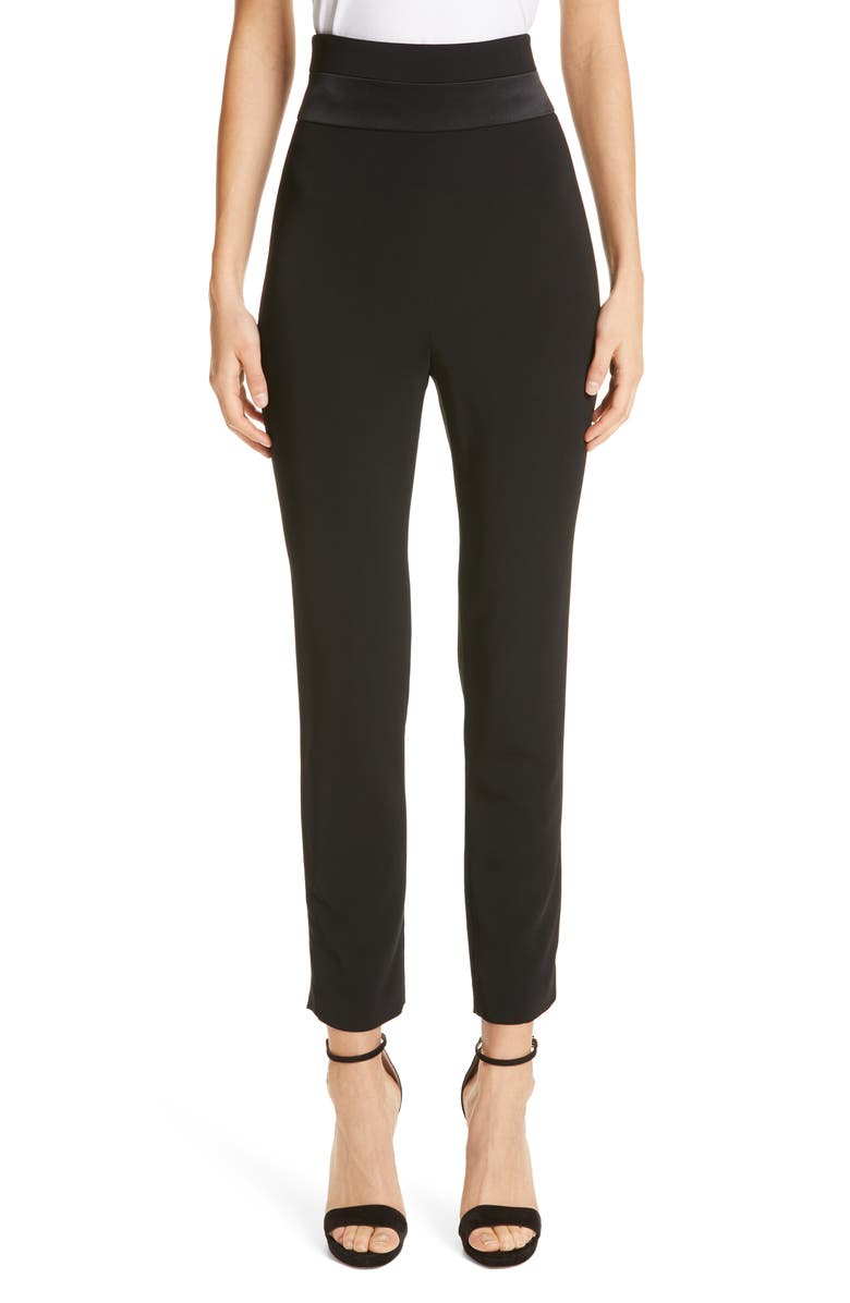 Cushnie Pants HIGH WAIST CROP SLIM PANTS