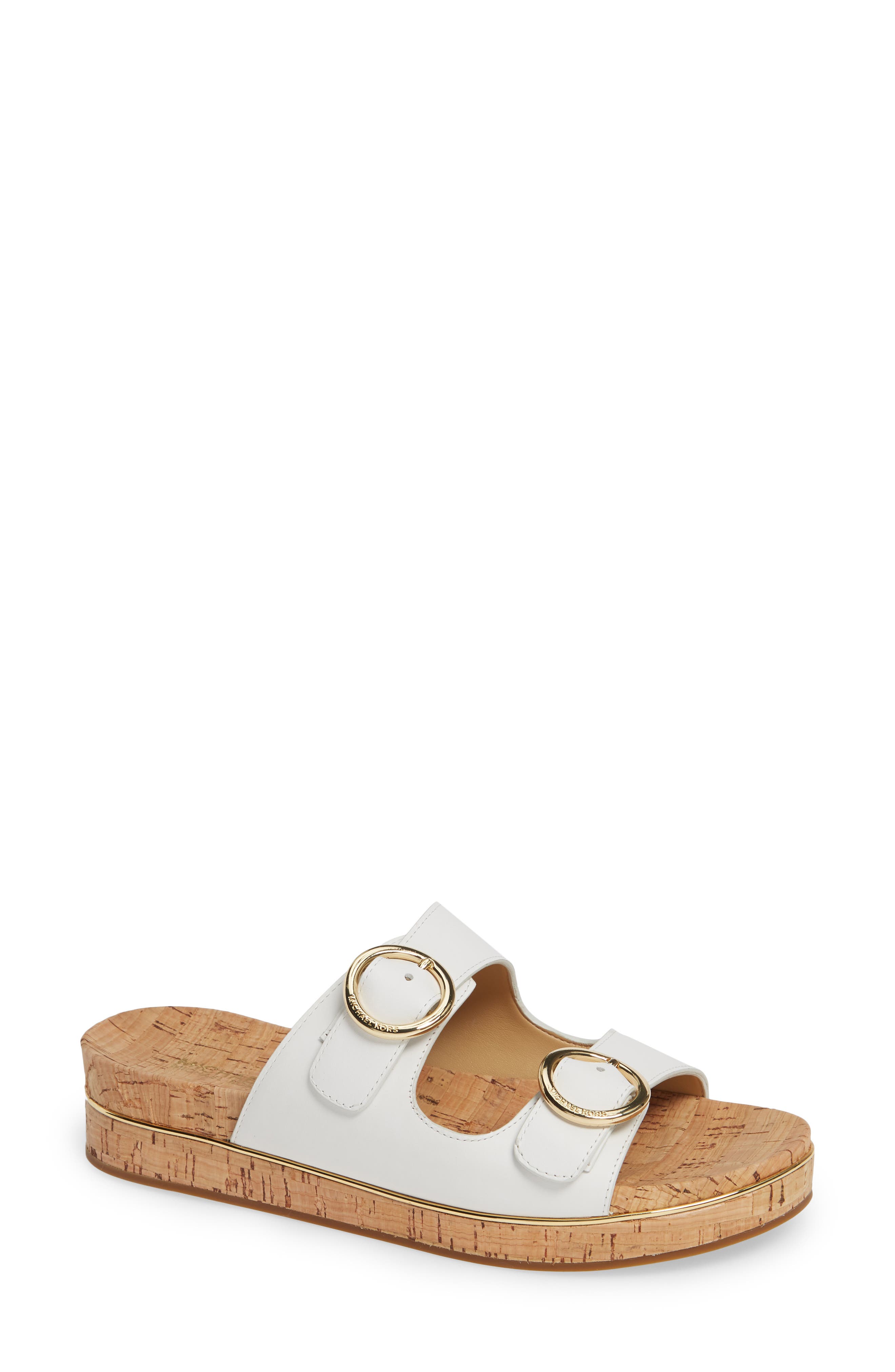 Michael Michael Kors Estelle Slide Sandal- White