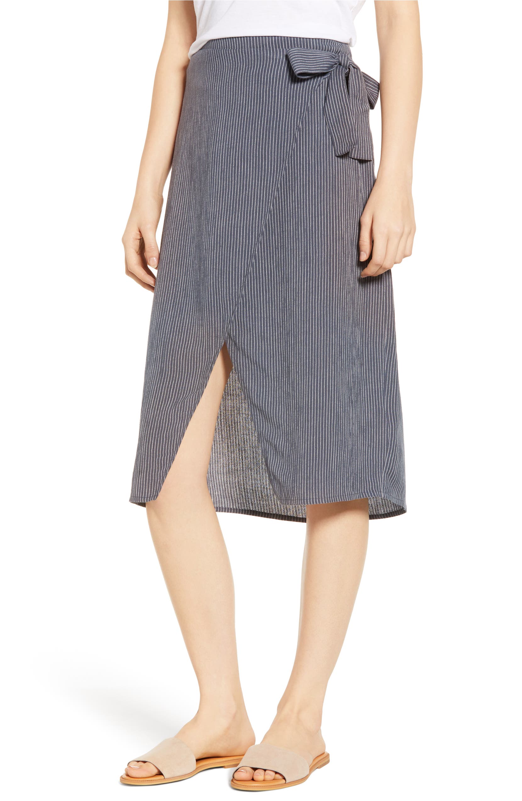 ROXY Ferry Escape Skirt, Main, color, TUR COOL YARN DYED STRIPES