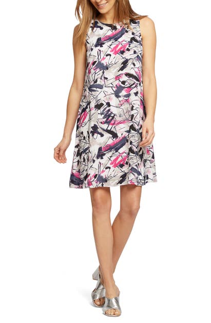 Nic+zoe Dresses GRAFFITI FEMME SHIFT DRESS