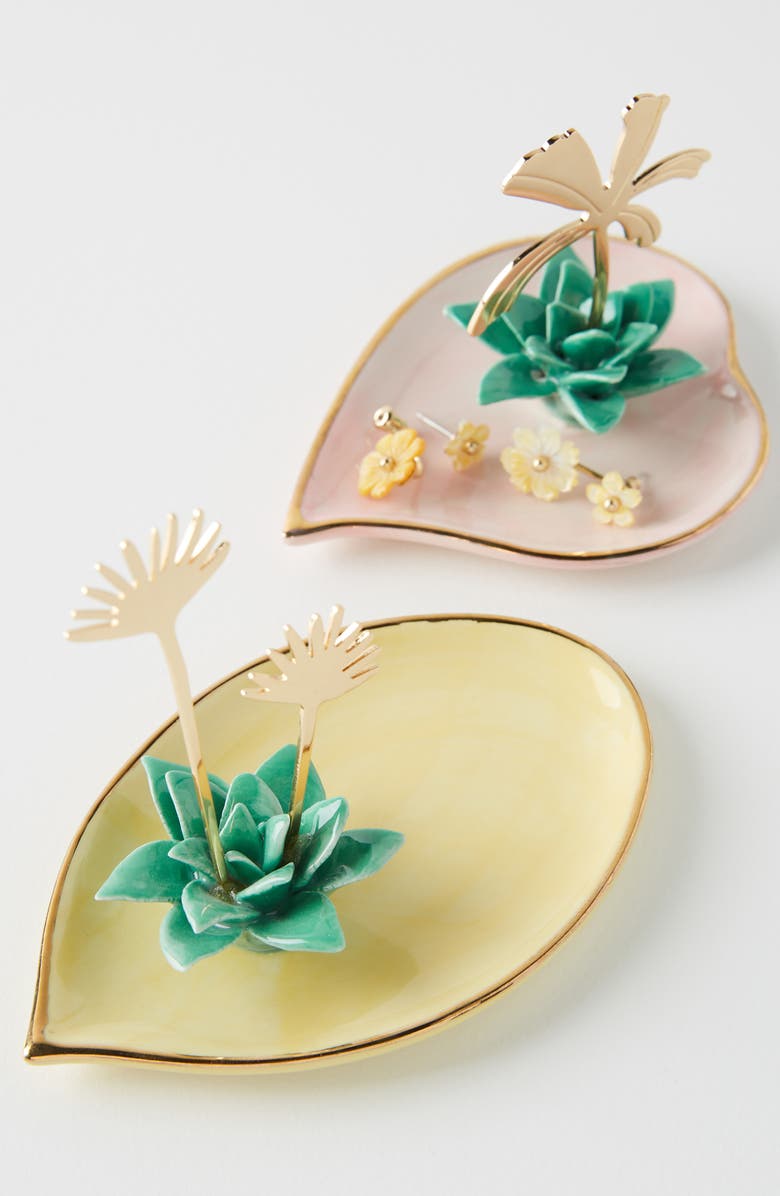 ANTHROPOLOGIE Pacifica Trinket Tray, Main, color, PINK