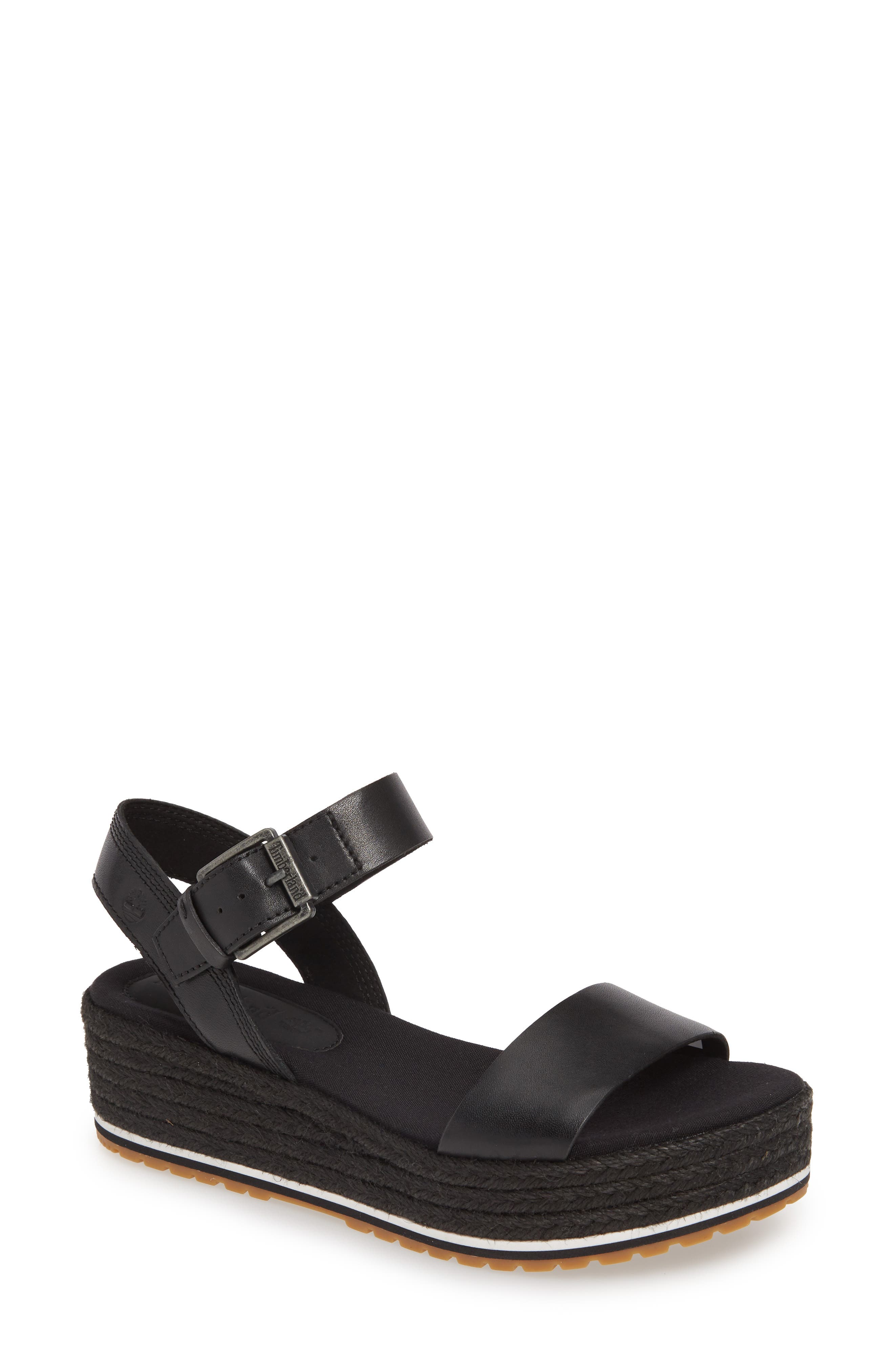 UPC 191930962657 product image for Women's Timerland Santori Ankle Strap Sandal, Size 9 M - Black | upcitemdb.com