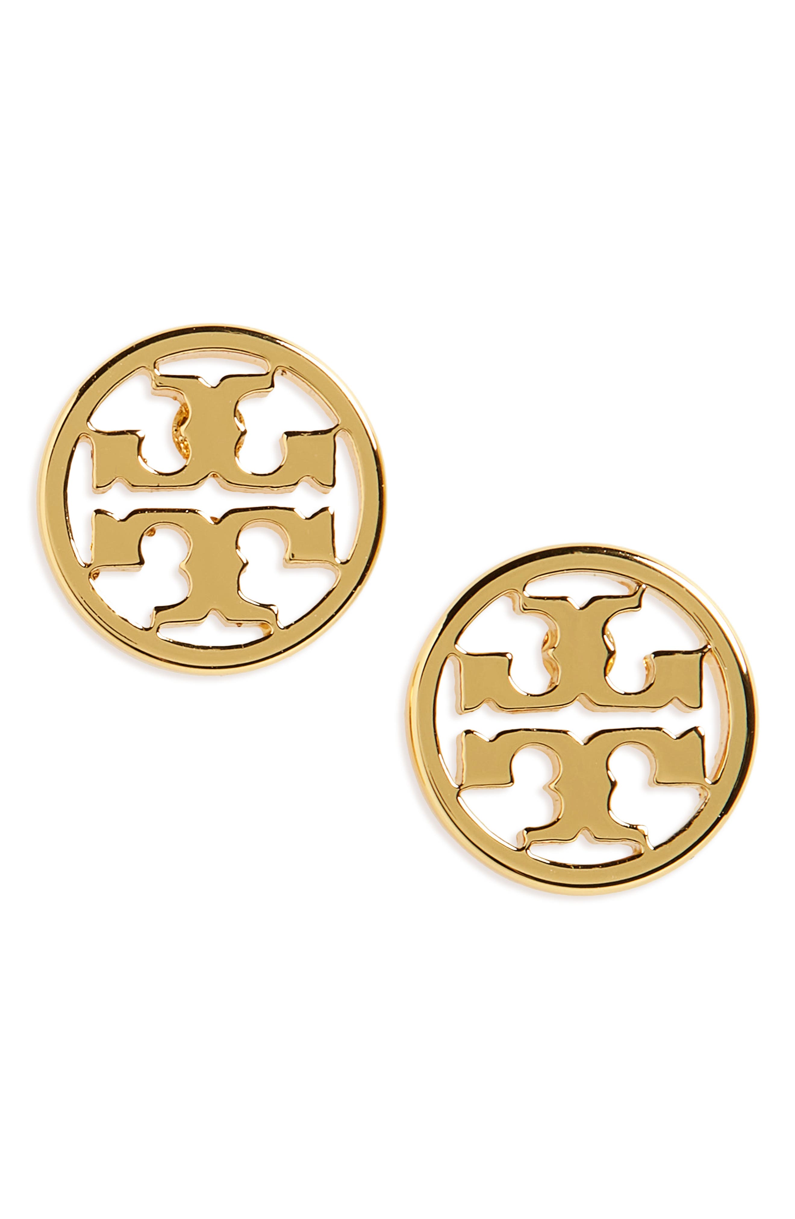 Tory Burch Circle Logo Stud Earrings Nordstrom