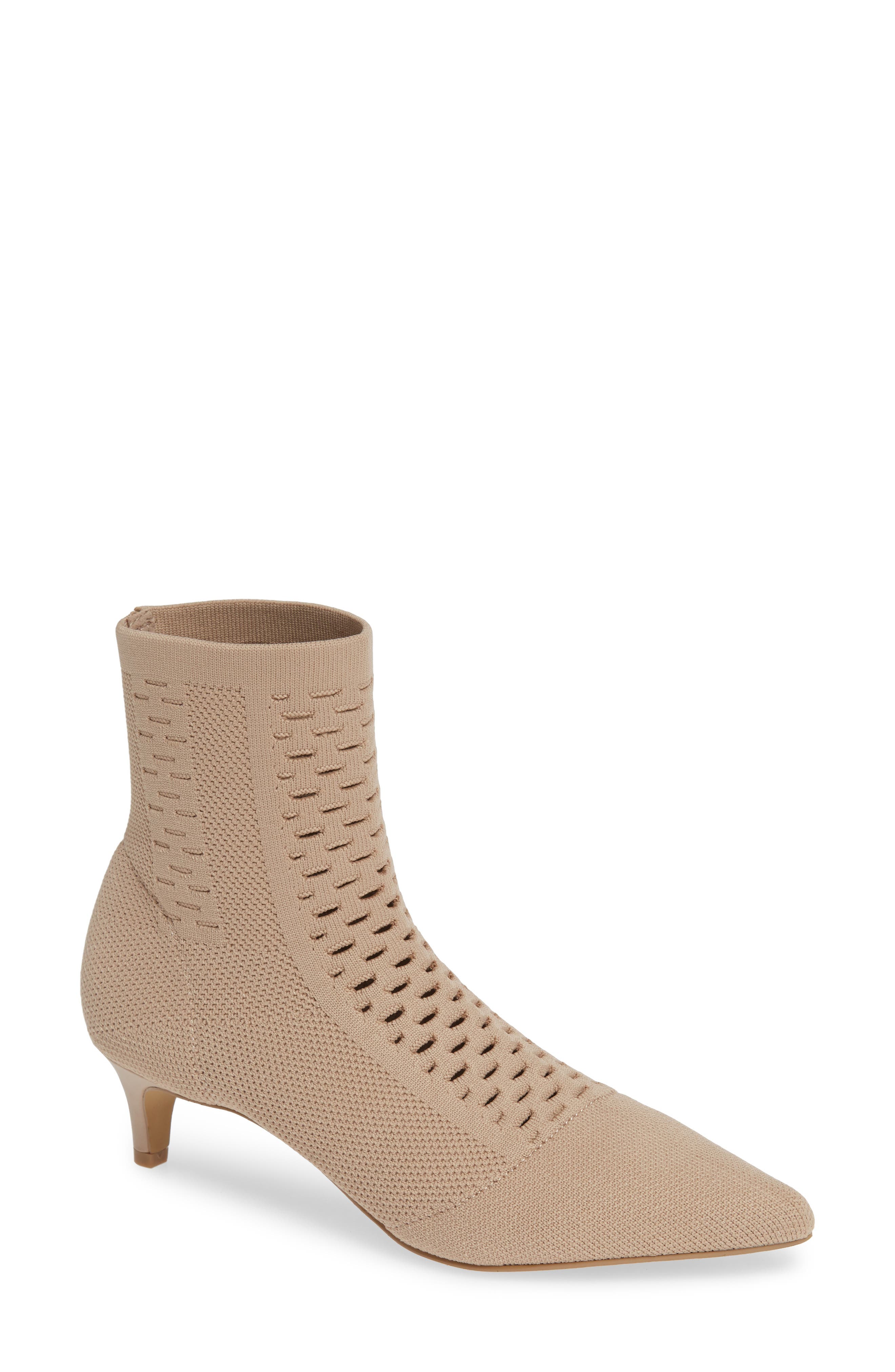 Charles By Charles David Kona Sock Knit Bootie- Beige
