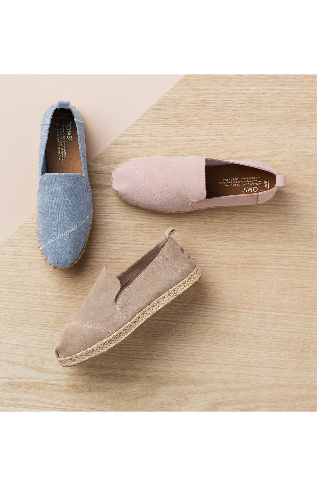 TOMS Classic Espadrille Slip-On, Main, color, NATURAL