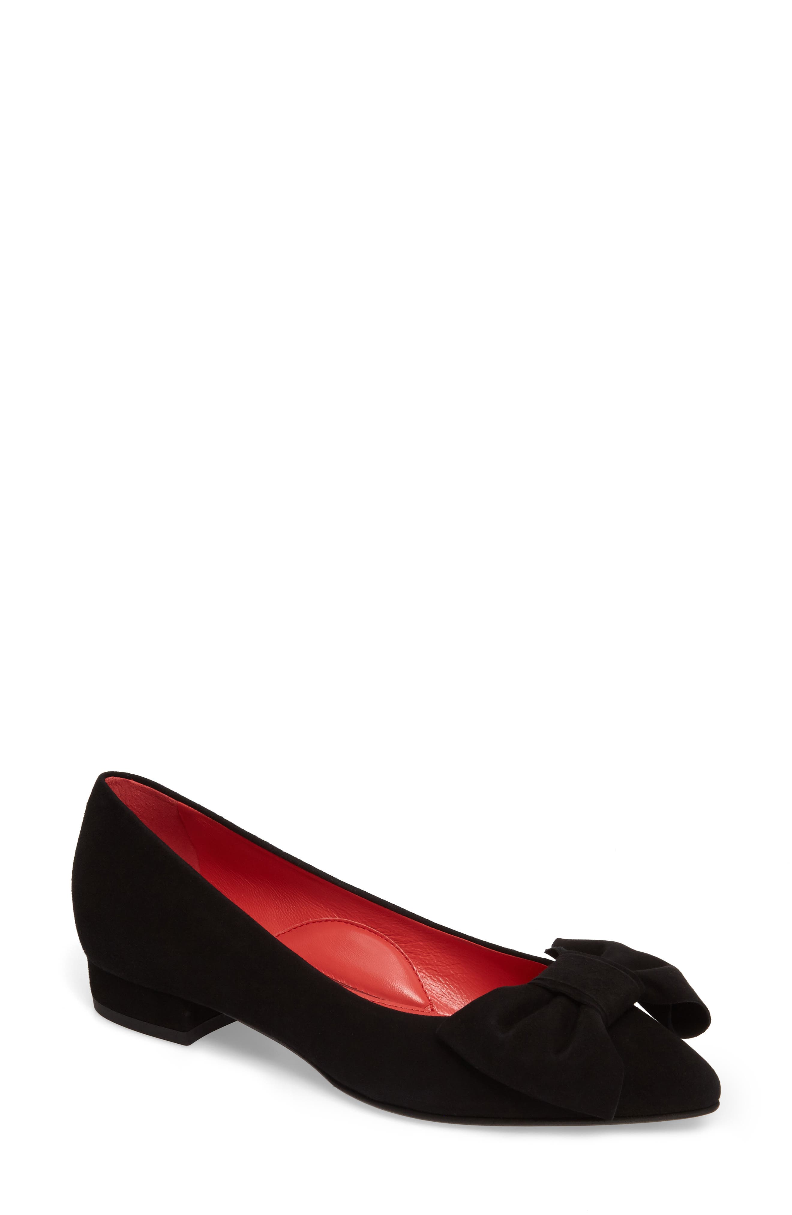 Pas De Rouge Bow Detail Pump - Black