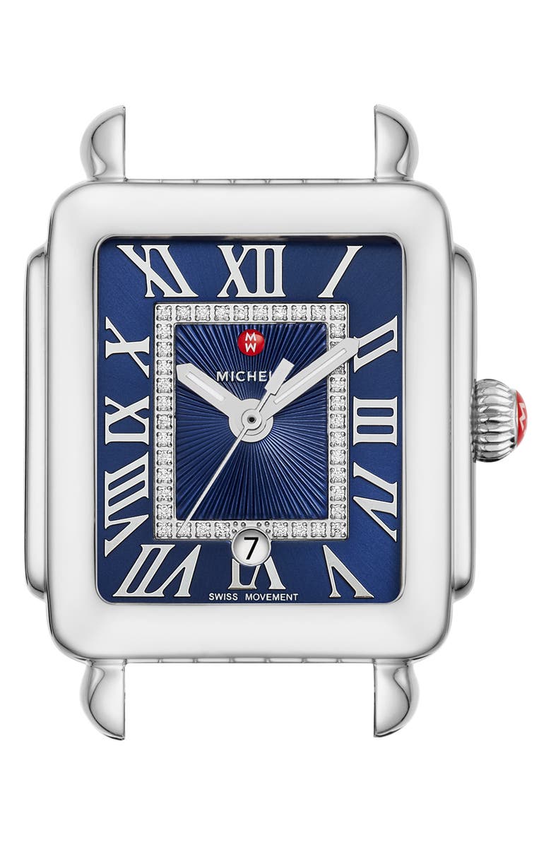 Michele Watches DECO MADISON MID DIAMOND DIAL WATCH HEAD, 29MM X 31MM