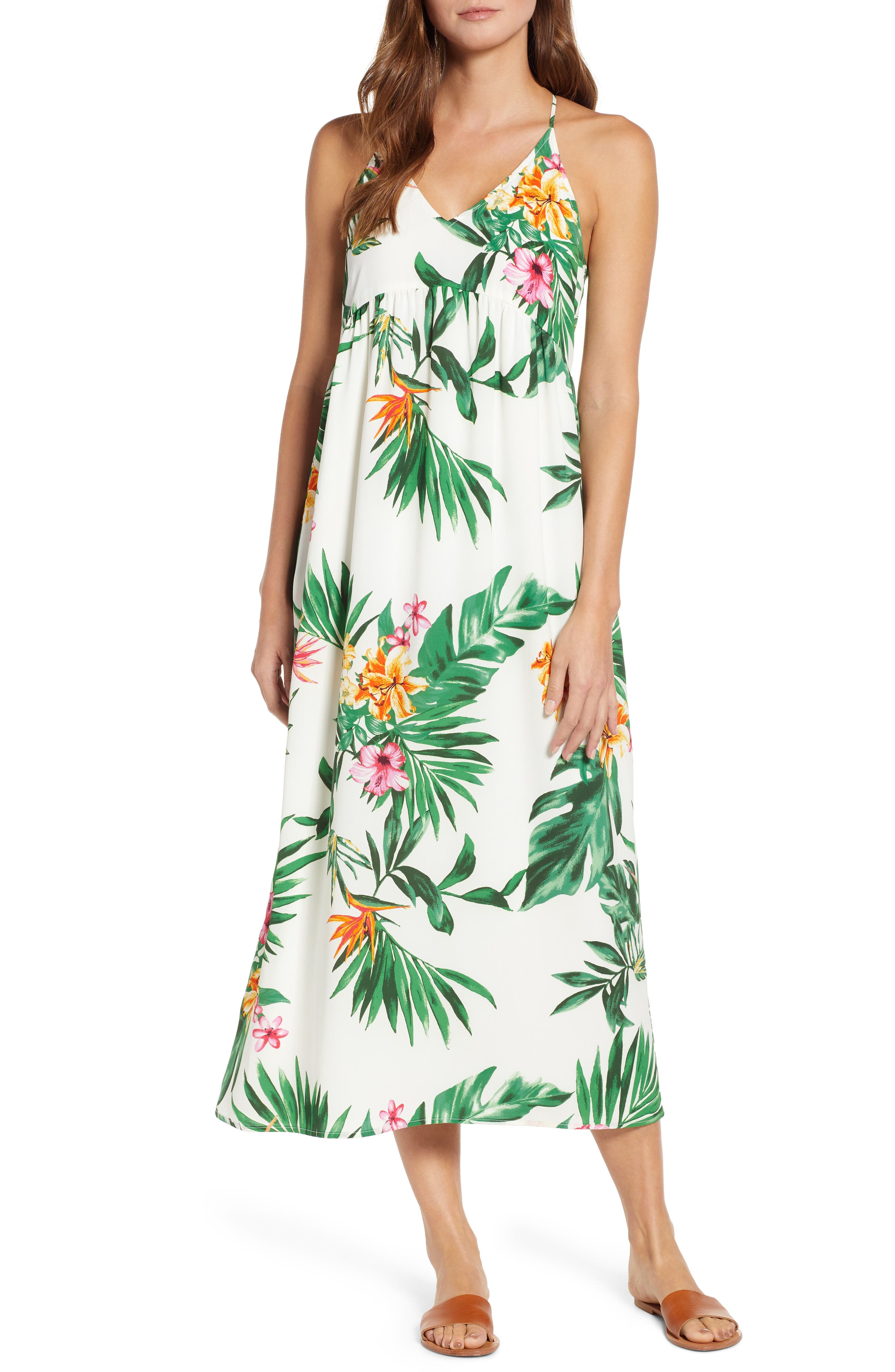 Petite Gibson X Hi Sugarplum! Palm Springs Festival Maxi Dress, White