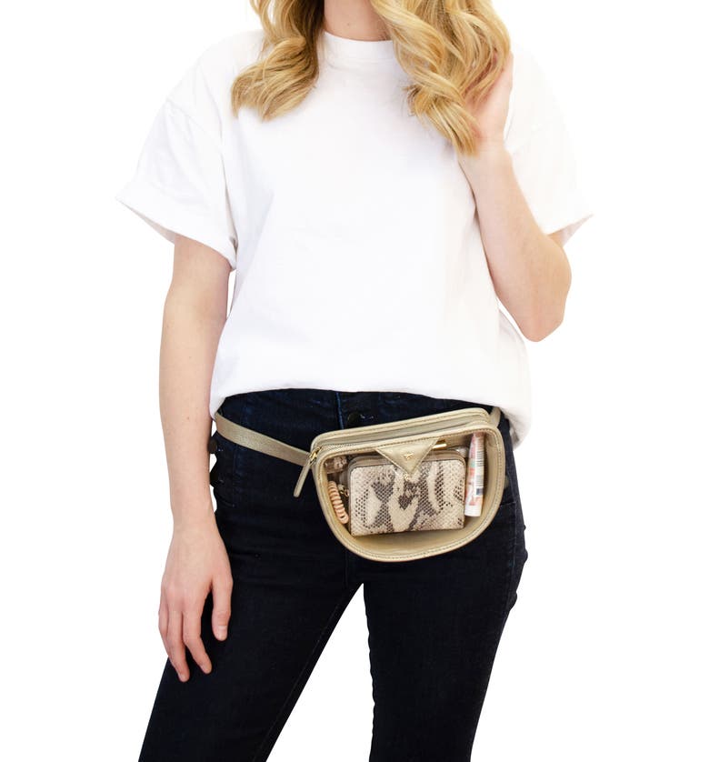 KELLY WYNNE Clear BRB Convertible Crossbody & Belt Bag, Alternate, color, MOON