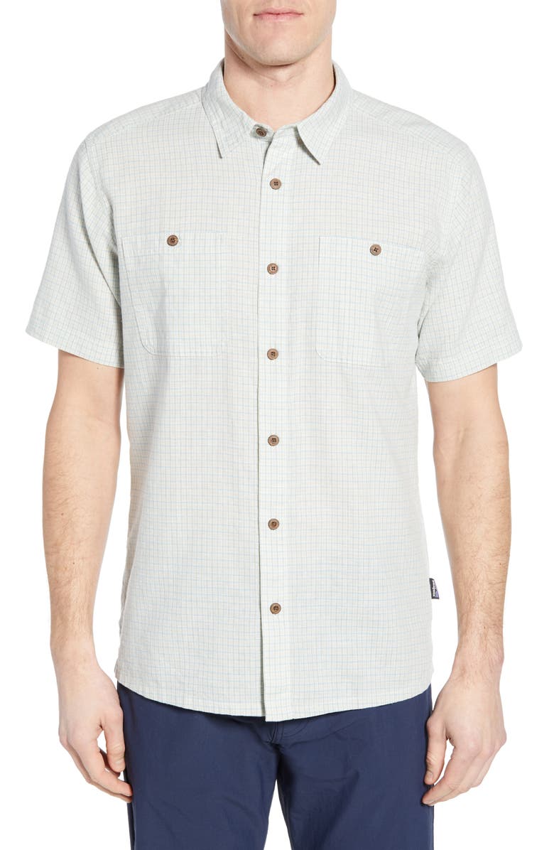 Patagonia 'Back Step' Regular Fit Check Short Sleeve Sport Shirt ...