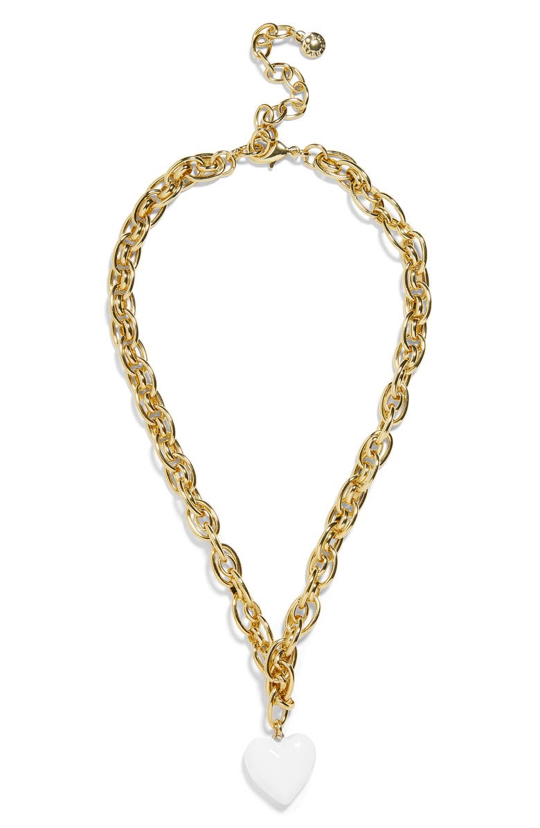 Baublebar Accessories NEONA ENAMEL HEART PENDANT NECKLACE