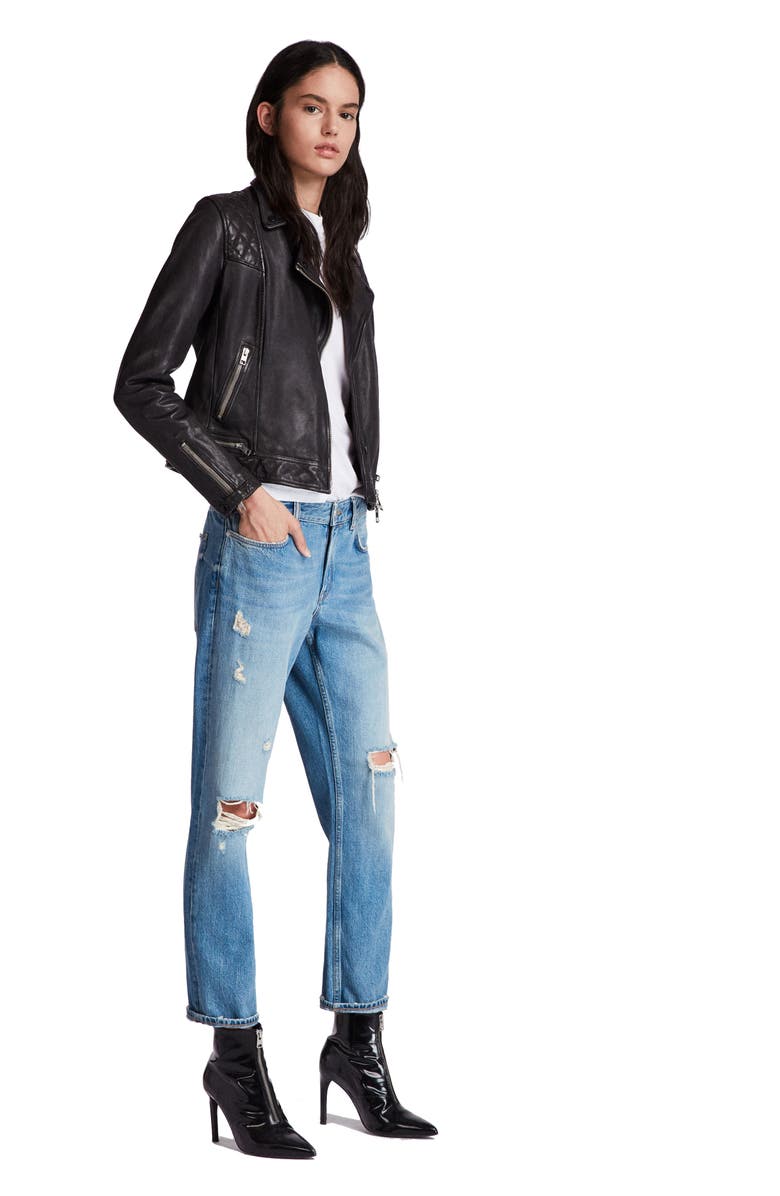 ALLSAINTS CONROY LEATHER BIKER JACKET,WL096F
