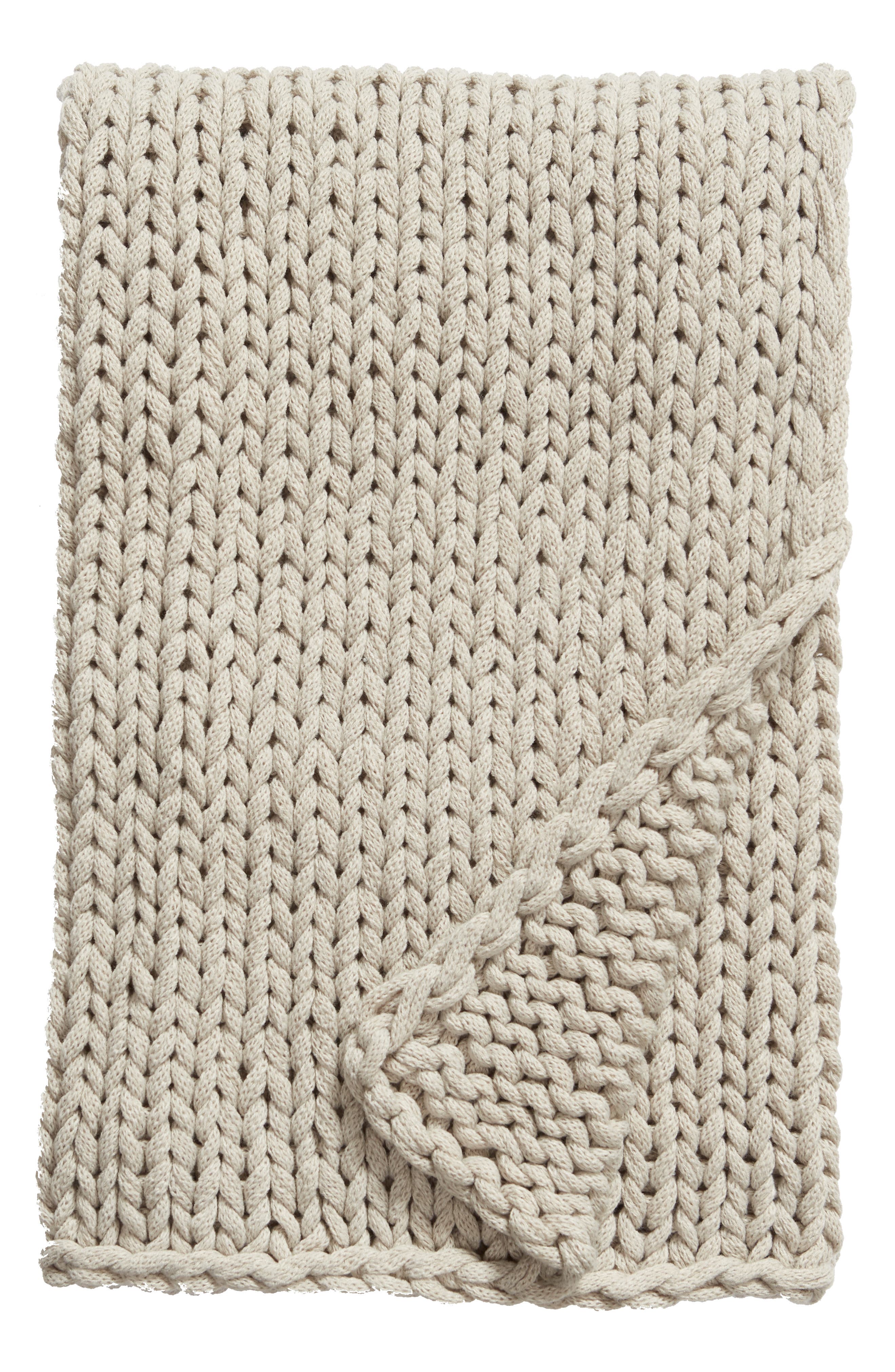 Treasure & Bond Jersey Rope Throw Blanket Nordstrom