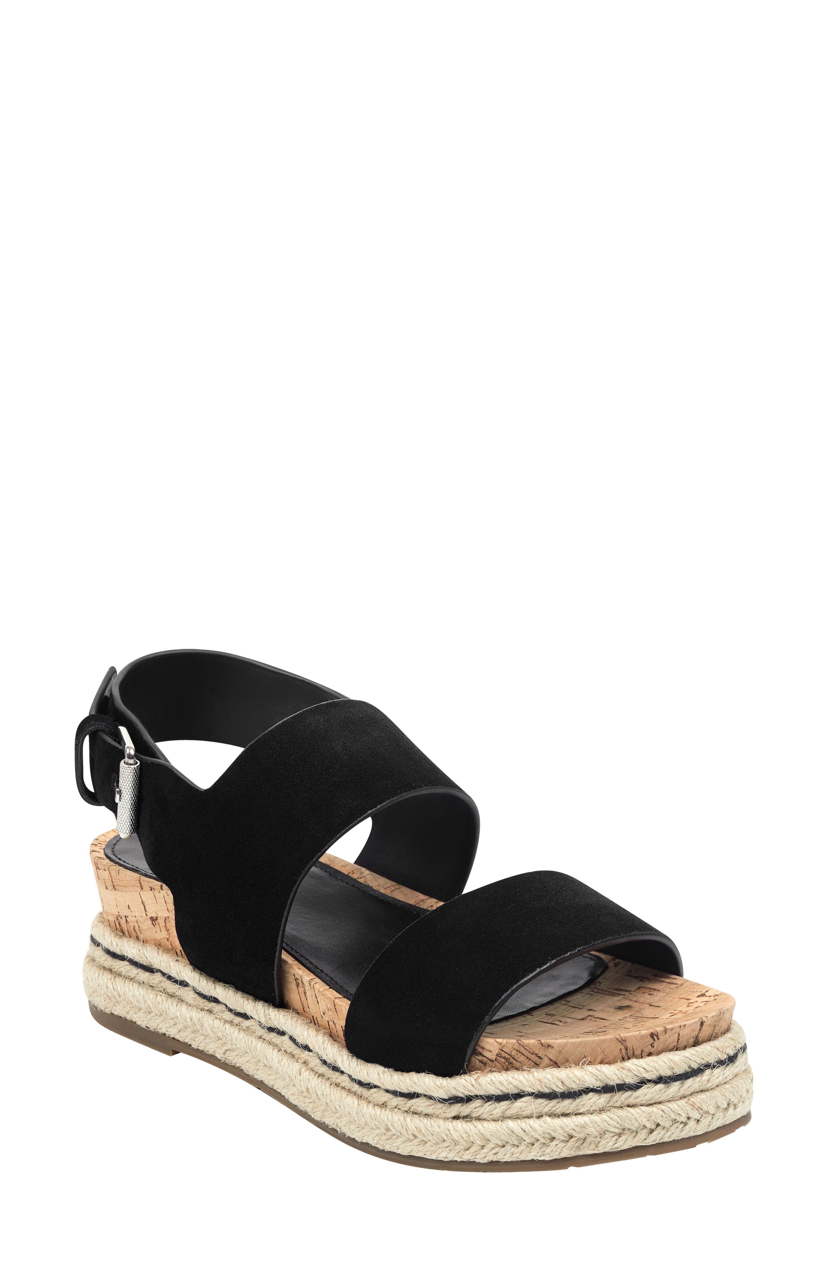Marc Fisher Ltd Oria Espadrille Platform Sandal, Black