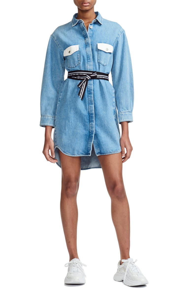 Maje Dresses Relmi Denim Shirtdress