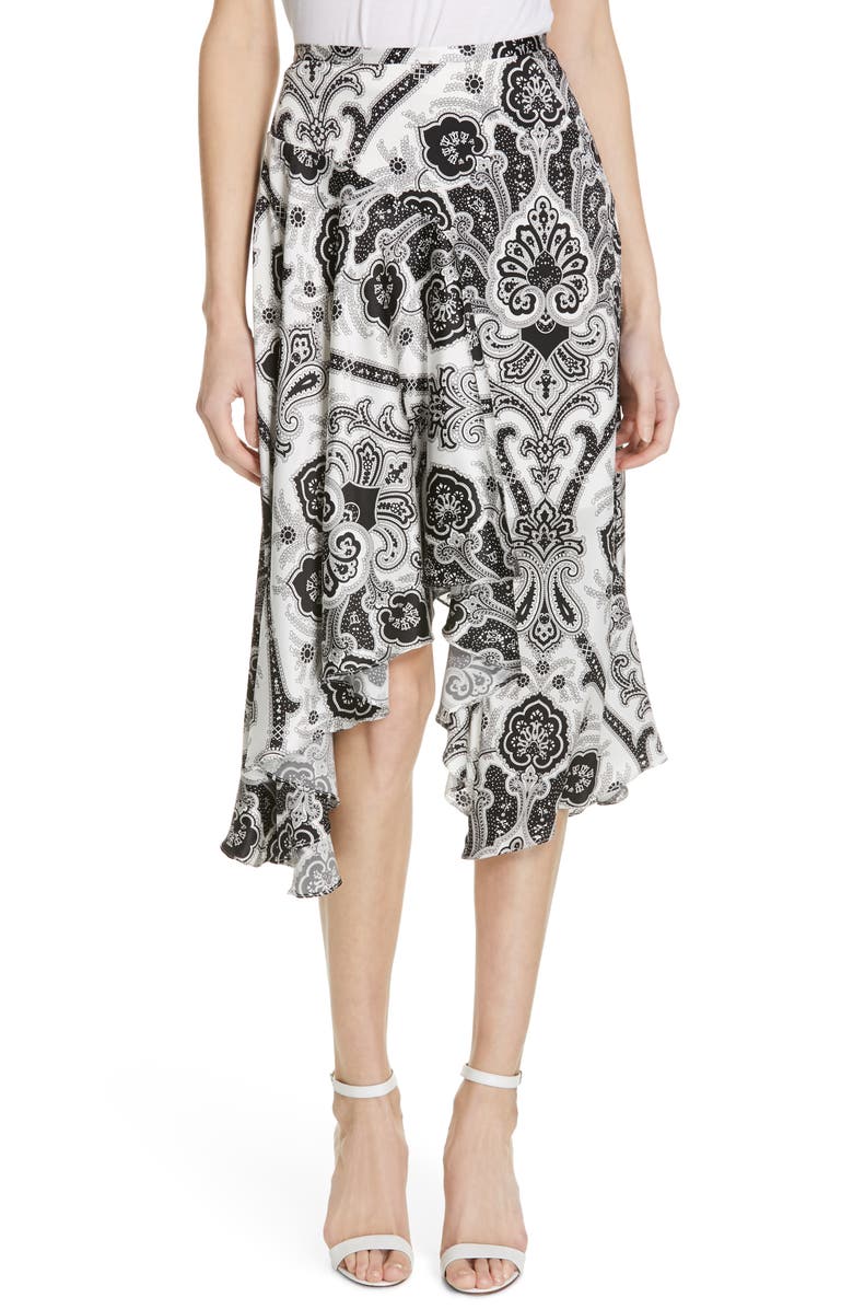 Caroline Constas Skirts FLOUNCE SILK SKIRT