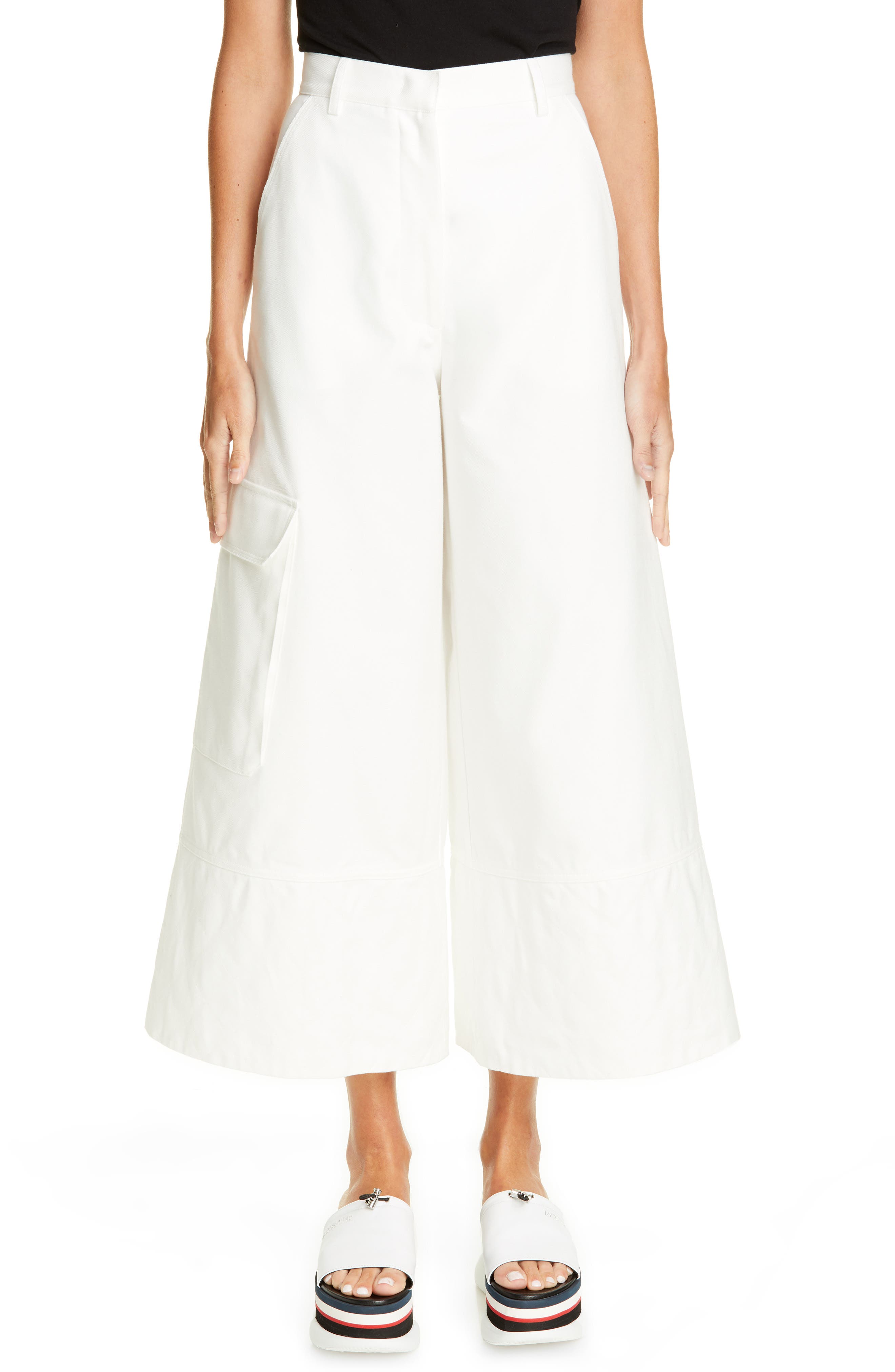 Moncler Genius By Moncler X 2 Moncler 1952 Wide Leg Cargo Pants, US / 42 IT - White