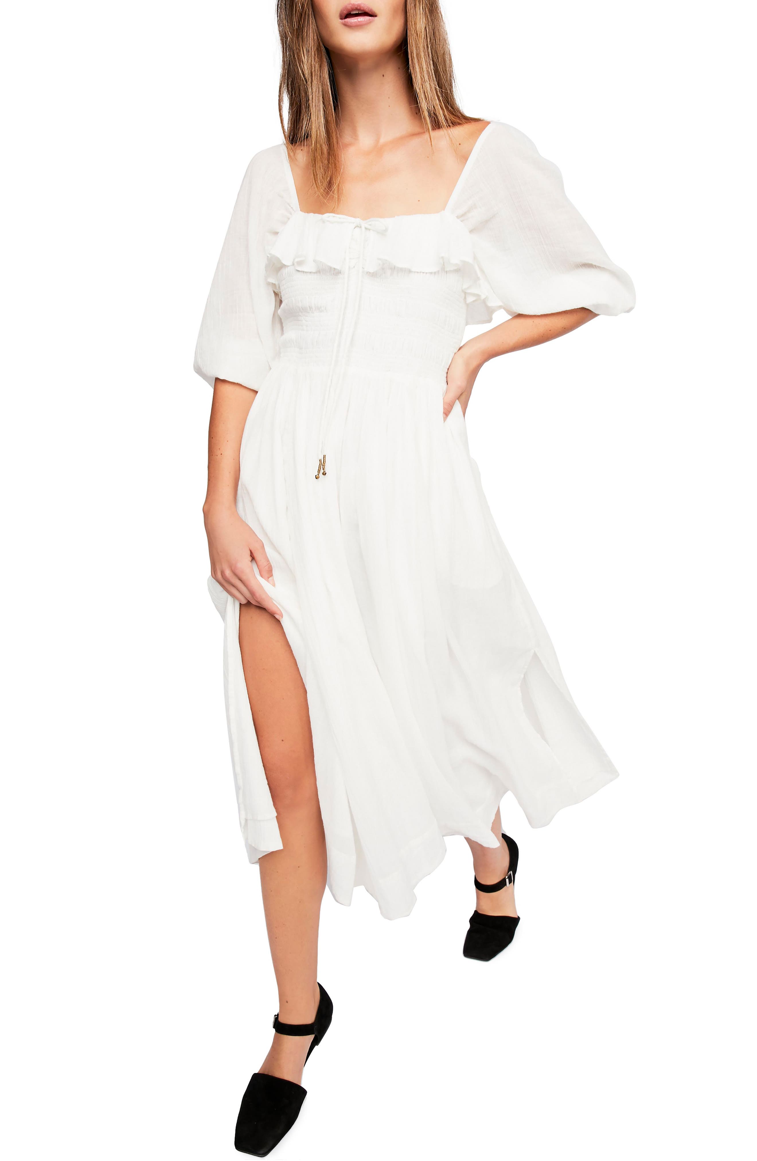 Endless Summer By Free People Ruffle Maxi Dress, Ivory