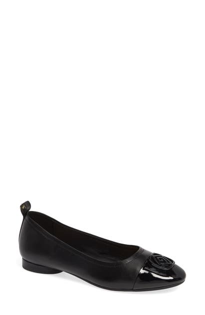 Taryn Rose Flats PENELOPE CAP TOE BALLET FLAT