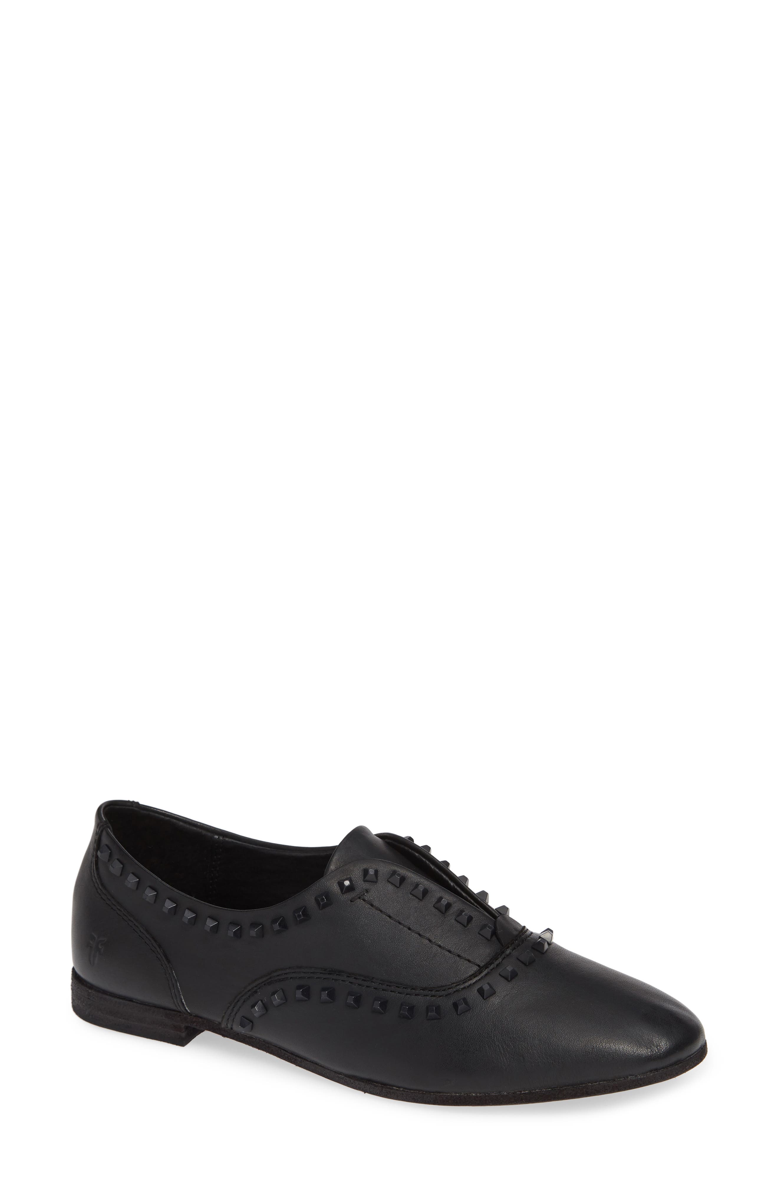 Frye Terri Studded Slip-On Flat, Black