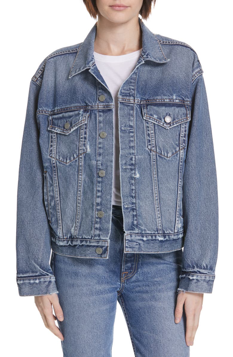 Grlfrnd Jackets KIM BOYFRIEND DENIM TRUCKER JACKET