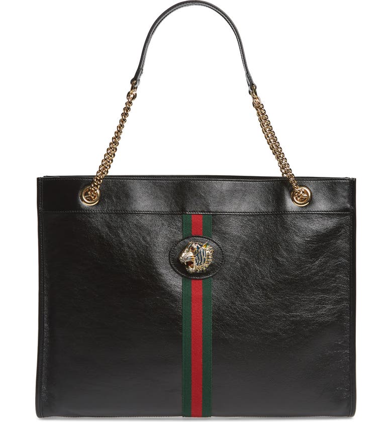 Gucci Large Linea Rajah Leather Tote | Nordstrom