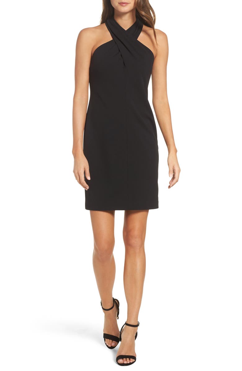 ELIZA J HALTER SHEATH DRESS,EJ8M7992