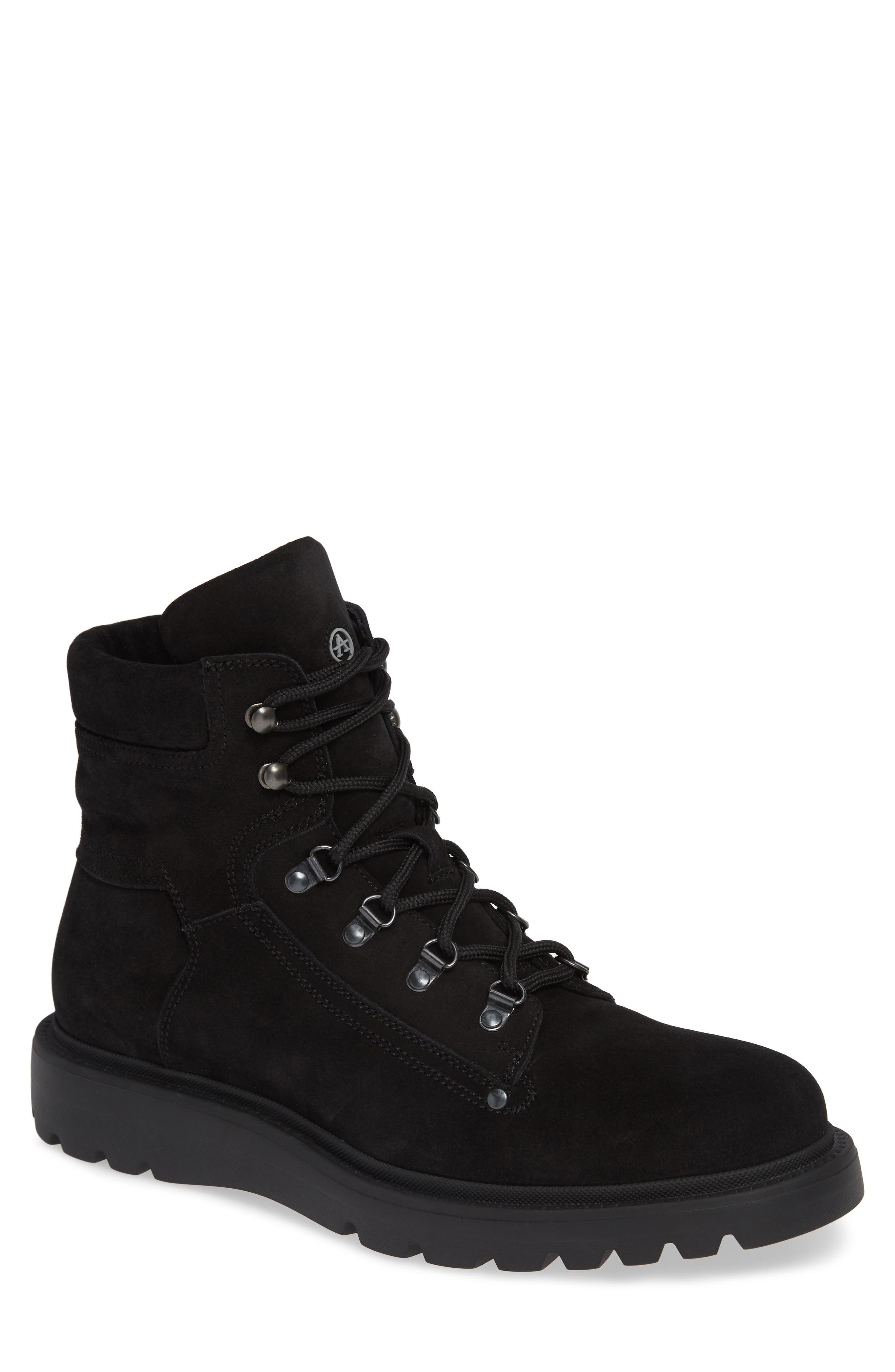 Aquatalia Christopher Water Resistant Hiking Waterproof Boot, Black