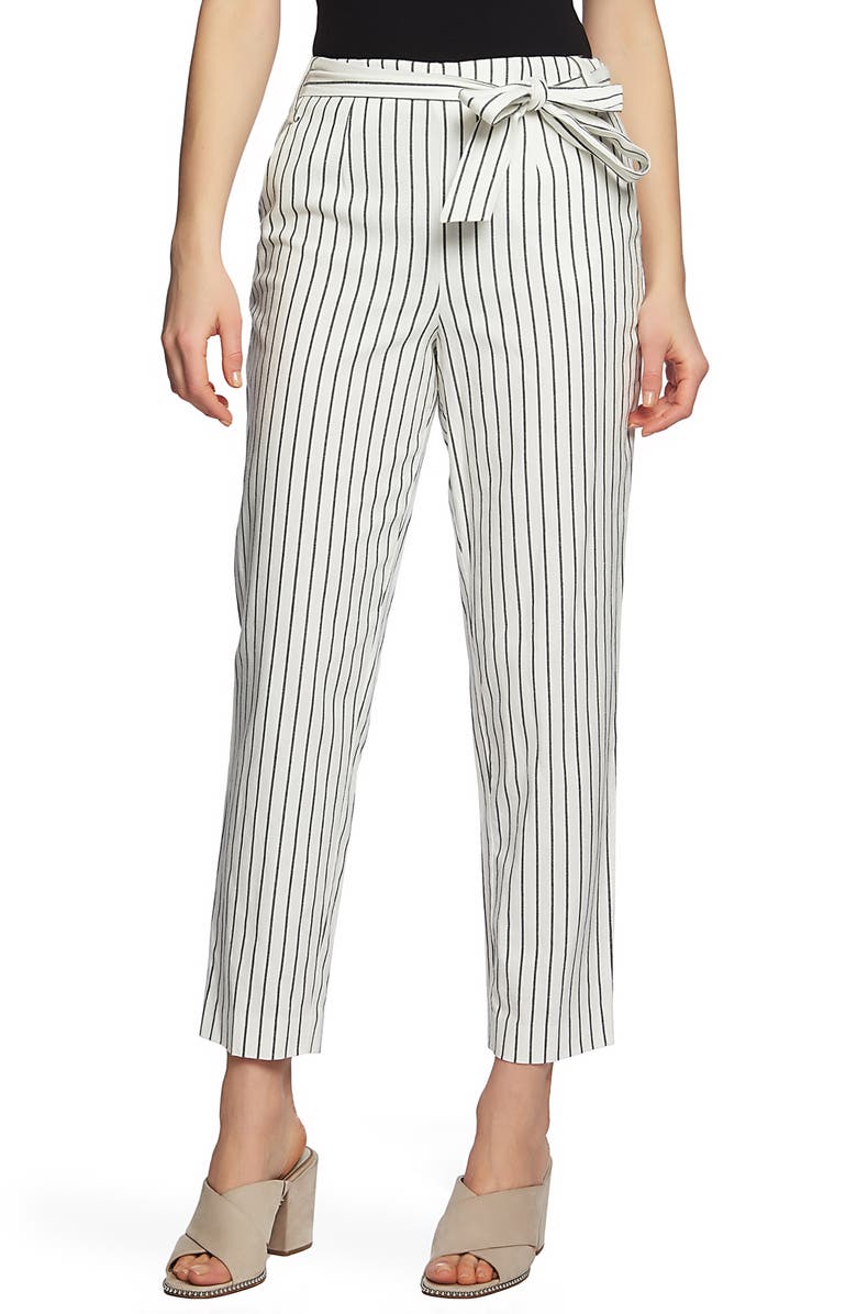 1.state Pants STRIPE TIE WAIST PANTS