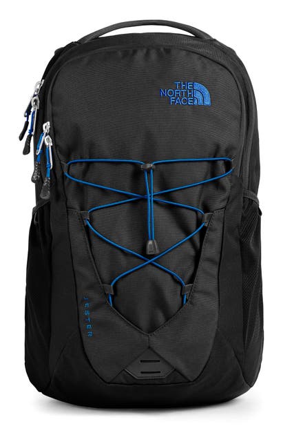 The North Face Jester Backpack Black In Tnf Black Bomber Blue Modesens