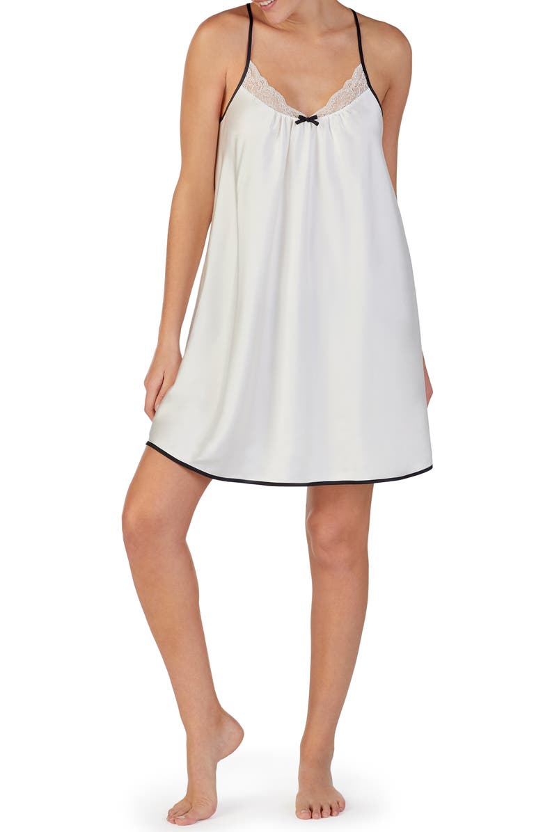 KATE SPADE LACE TRIM CHEMISE,KS31730