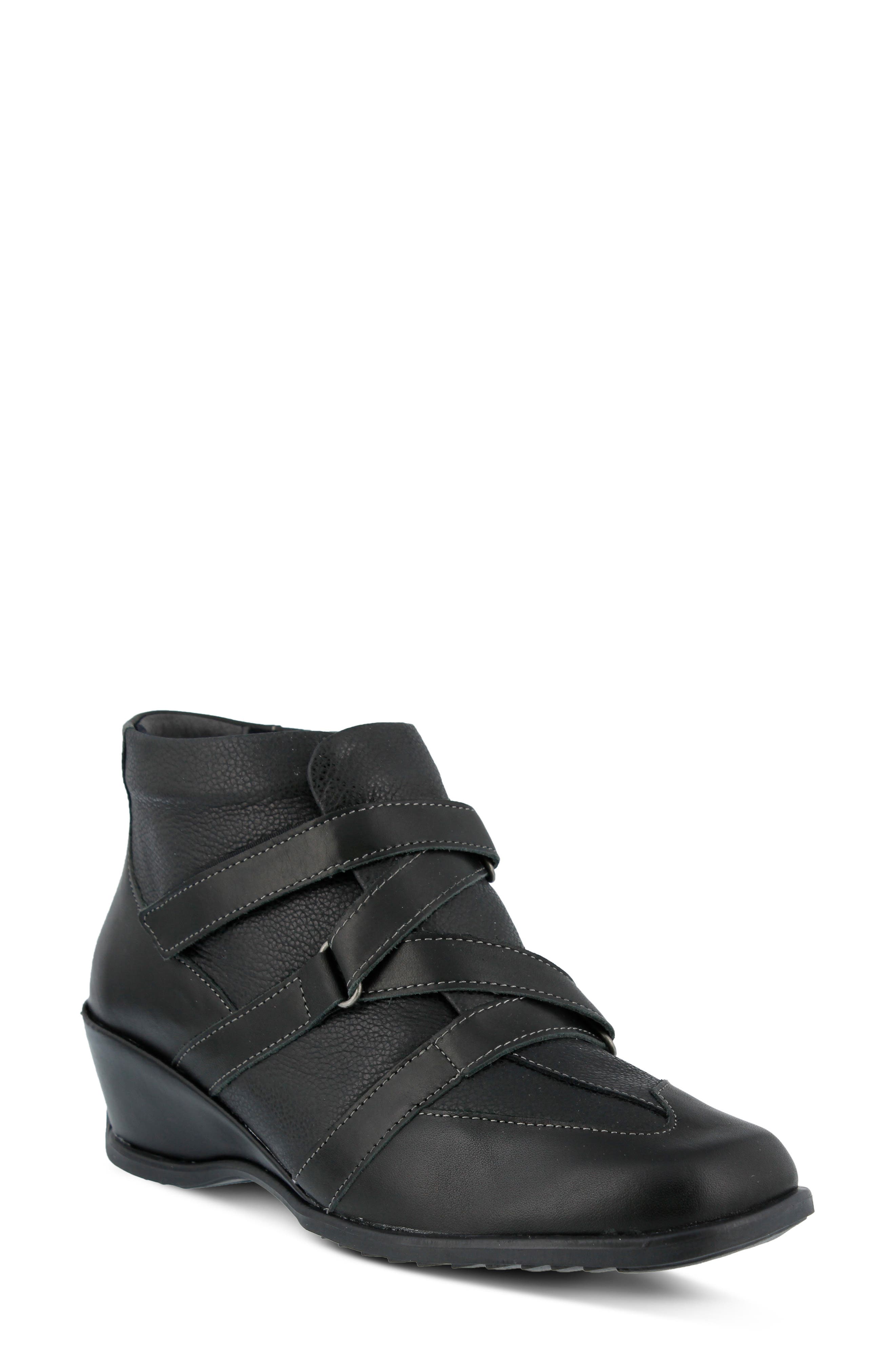 Spring Step Allegra Wedge Bootie, Black