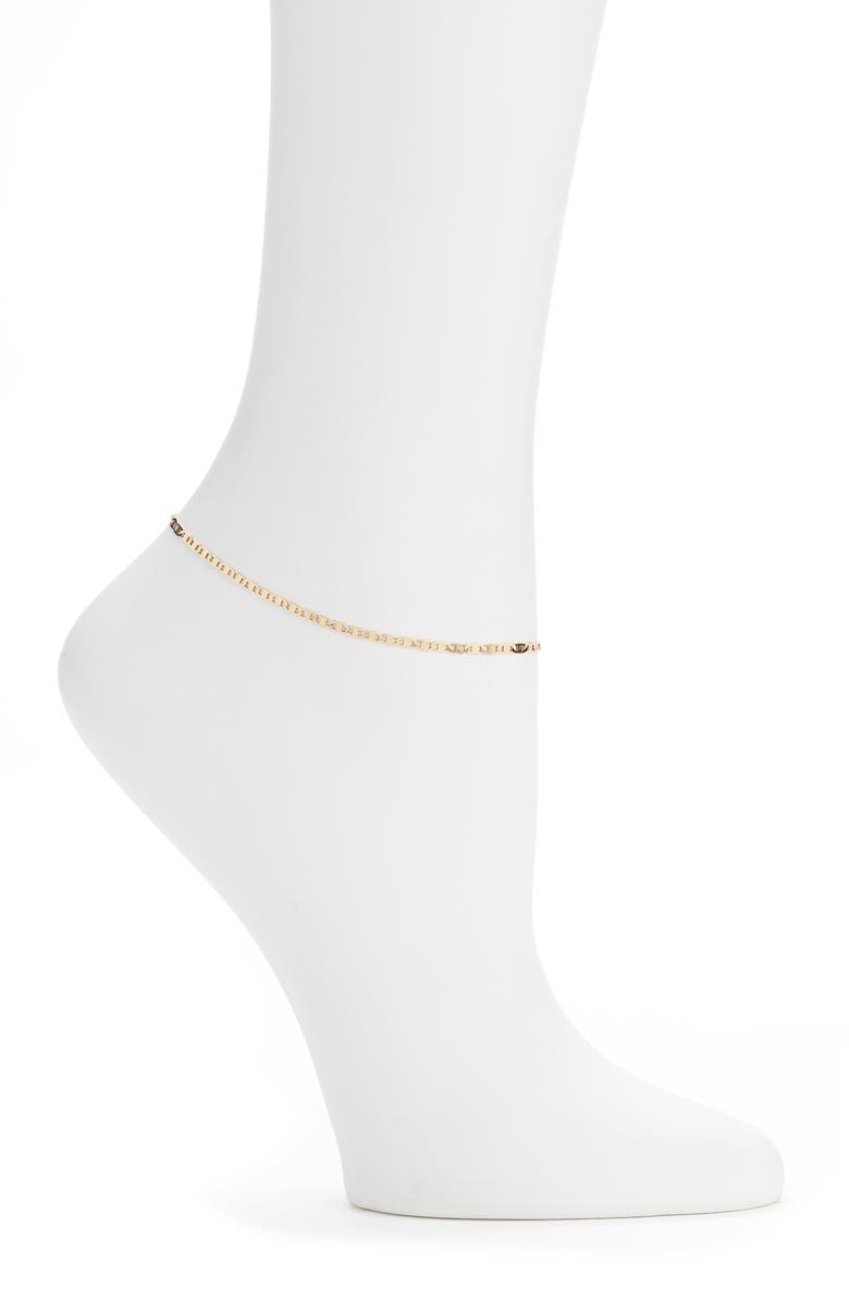 Argento Vivo Accessories FLAT ANCHOR CHAIN ANKLET