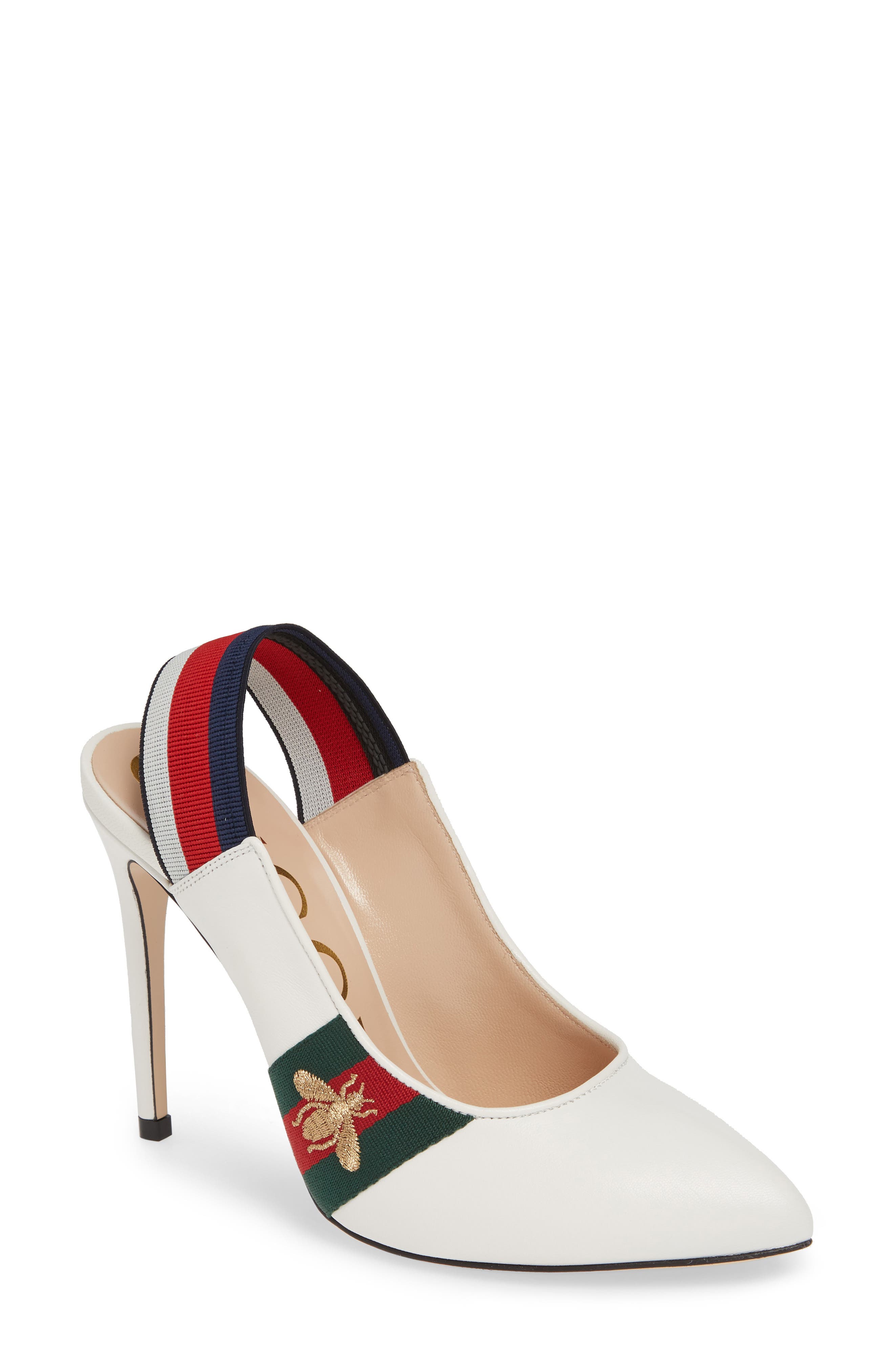 Gucci Sylvie Bee Slingback Pump (Women) Nordstrom