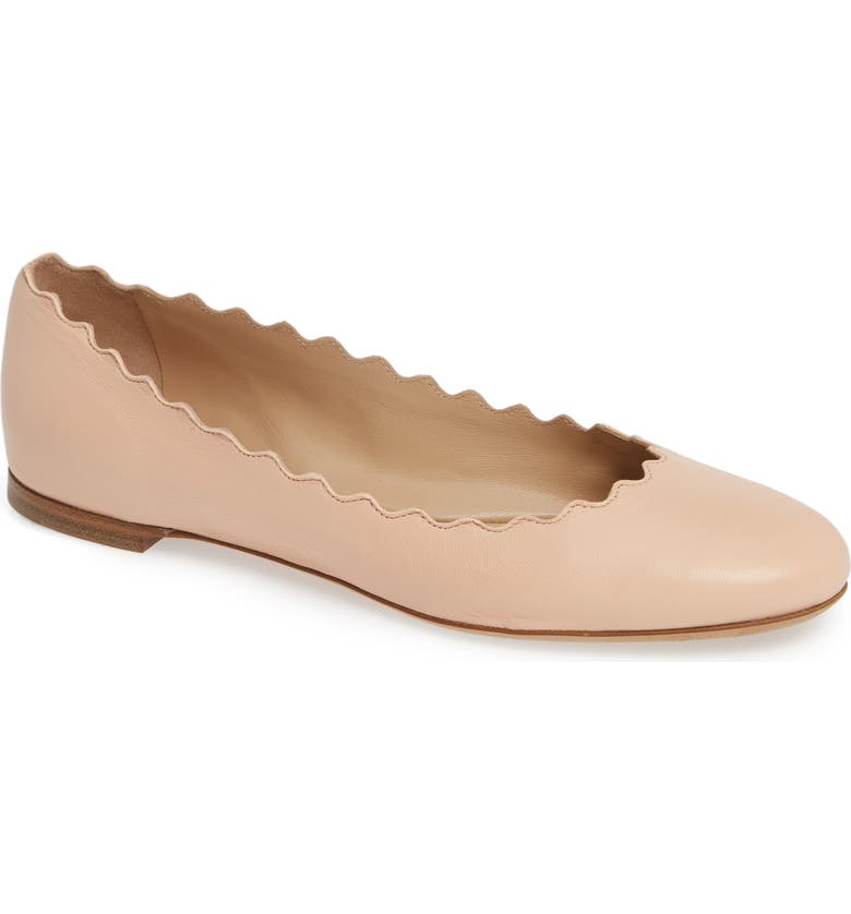 Chloé 'Lauren' Scalloped Ballet Flat (Women) | Nordstrom