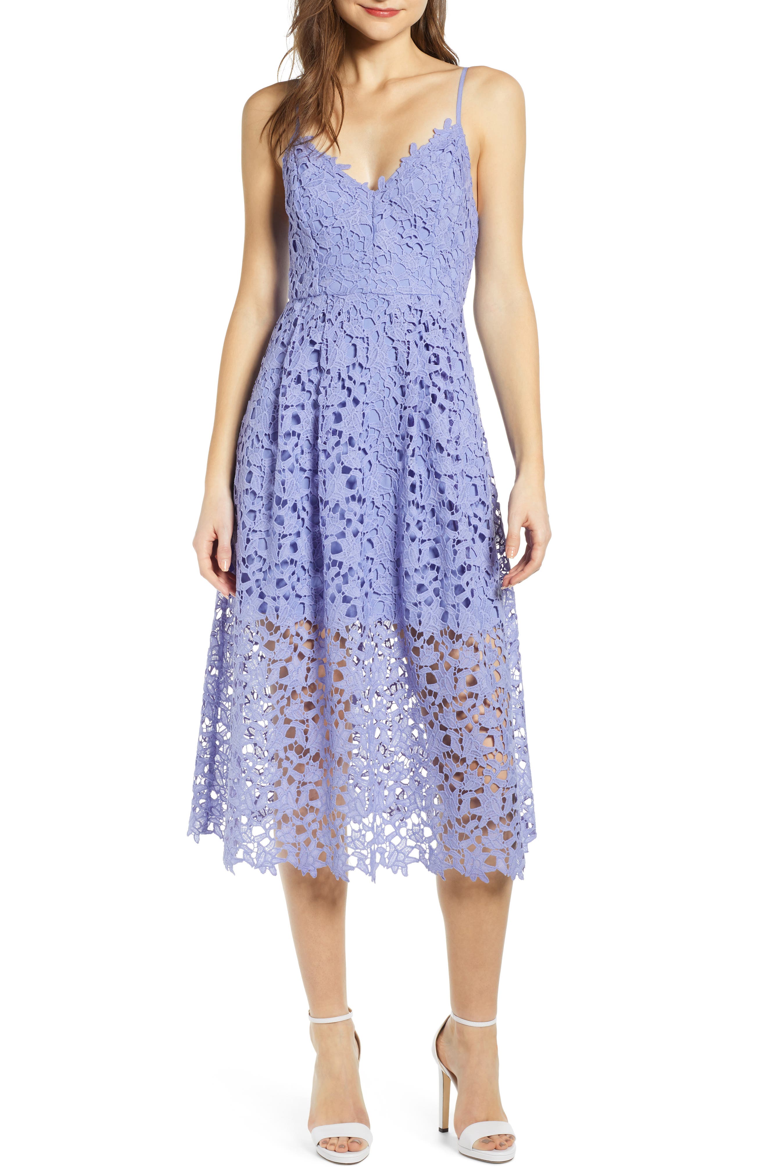 ASTR The Label Lace Midi Dress | Nordstrom