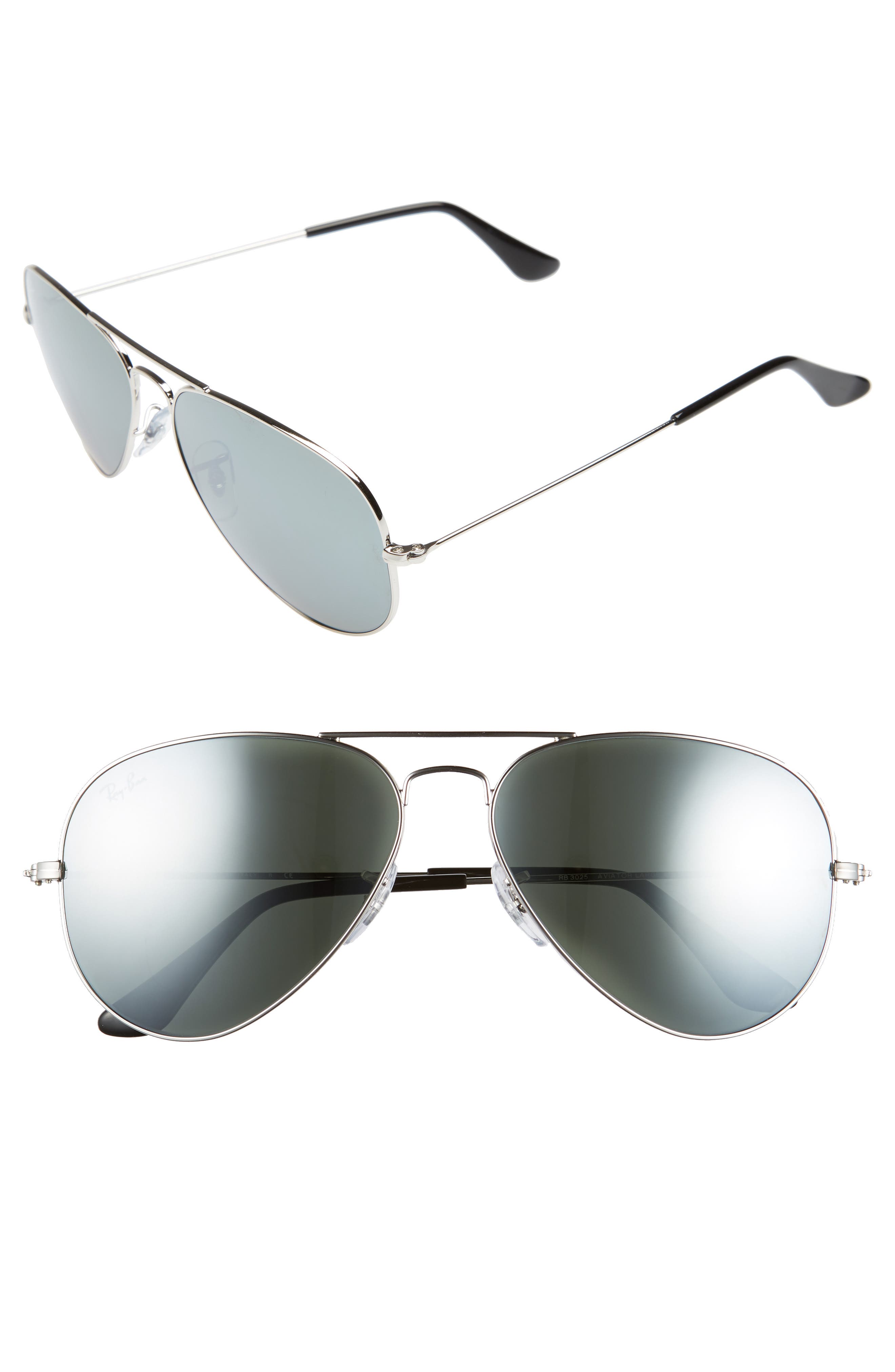 ray ban aviator 58mm