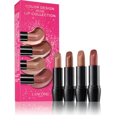 Lancome Full Size Nude Color Design Lipstick Set - No Color