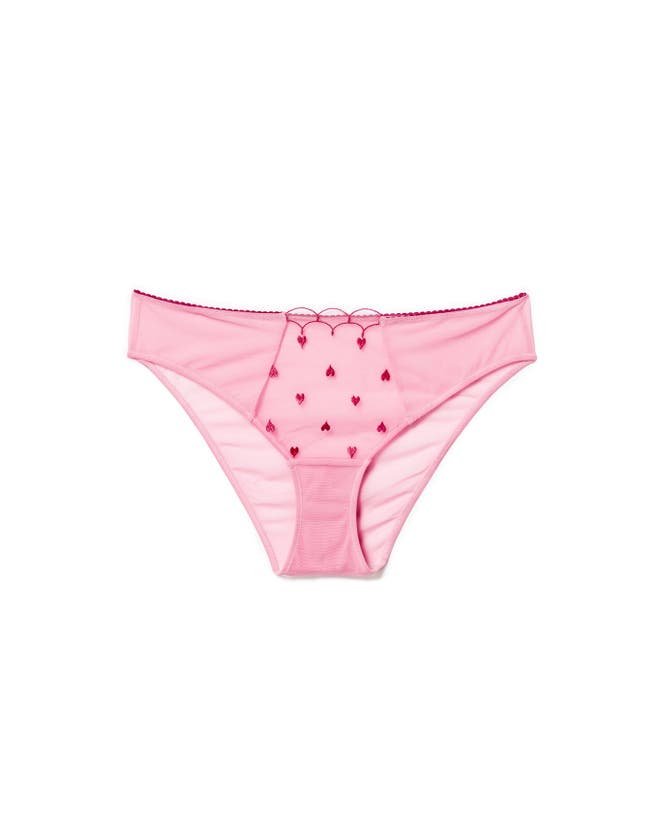 Adore Me Caroline High Cut Panties In Medium Pink