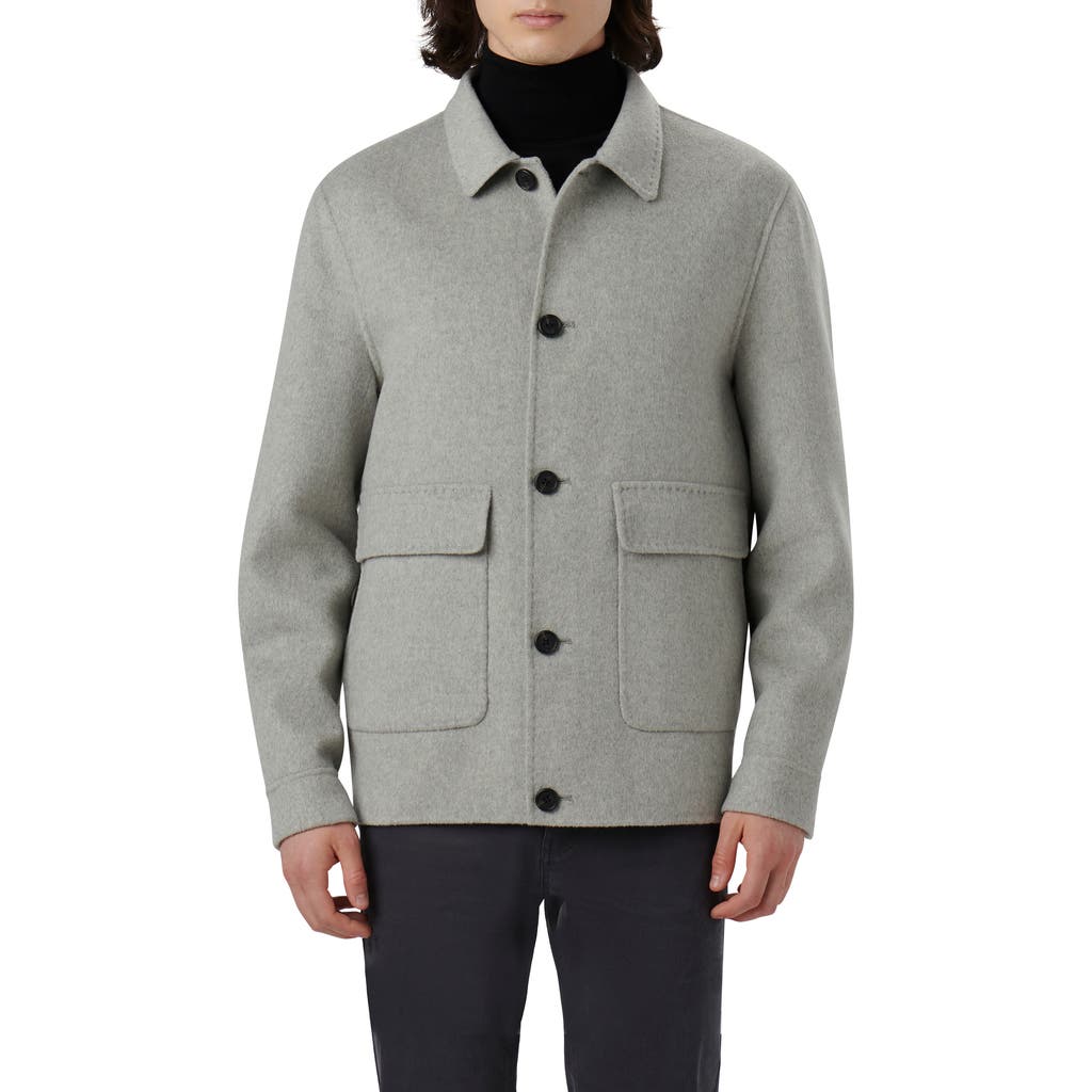 BUGATCHI BUGATCHI PICKSTITCH WOOL BLEND JACKET