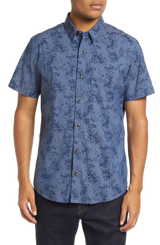 Travismathew Exclusive Club Short Sleeve Button-up Shirt In Heather ...