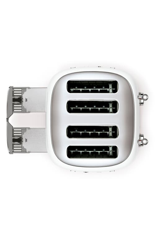 Smeg Four-by-four Slice Toaster In White