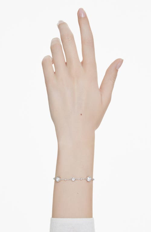 Shop Swarovski Imber Crystal Station Bracelet In Silver