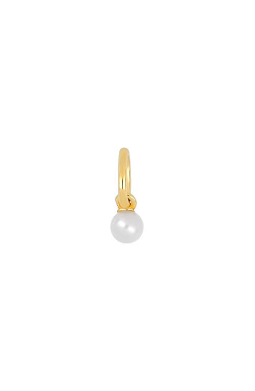 EF Collection Birthstone Charm in Yellow Gold/Pearl at Nordstrom