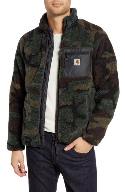 Carhartt Prentis Camo Fleece Jacket In Camo Evergreen